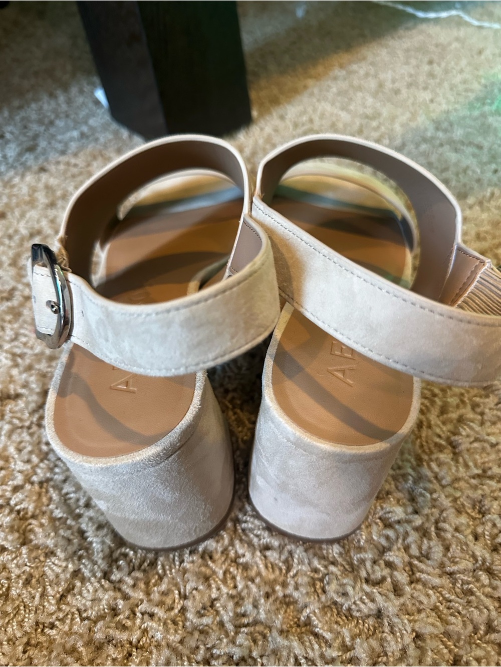 Aerosoles Camera Stone Suede Sandals - Picture 4 of 16